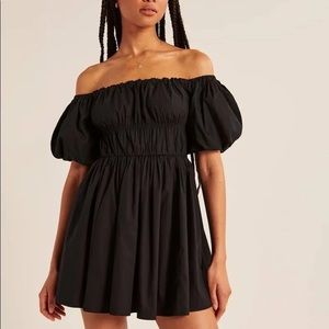 Abercrombie NWT Off-the-Shoulder Puff Sleeve Mini Dress